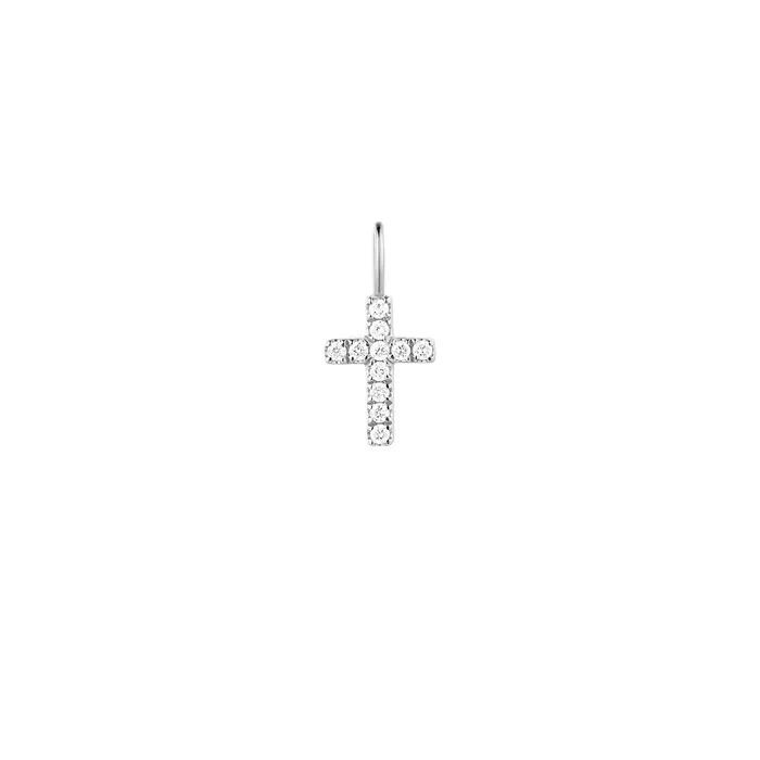 AURELIE GI ESTHER Diamond Cross Pendant Necklaces