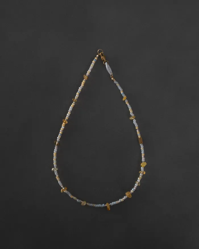 CUN Necklaces Joi Citrine Japanese Beaded Necklace