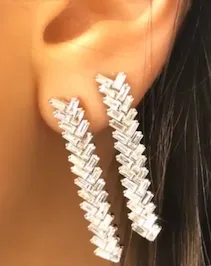 Earrings Anita Ko Short Zipper Earrings
