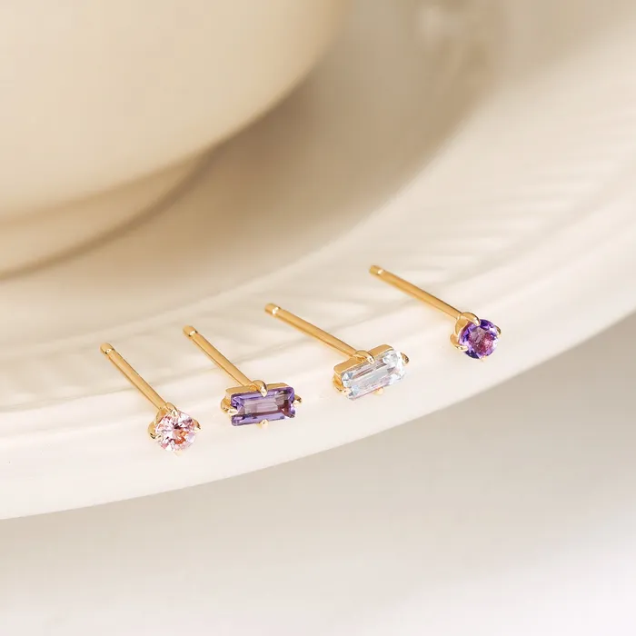 Earrings AURELIE GI BLOSSOM Morganite Single Stud Earring