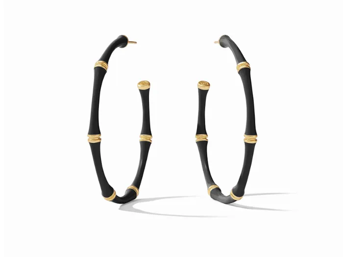 Earrings Bamboo Hoop Large julie vos Earrings Bamboo Hoop Large julie vos