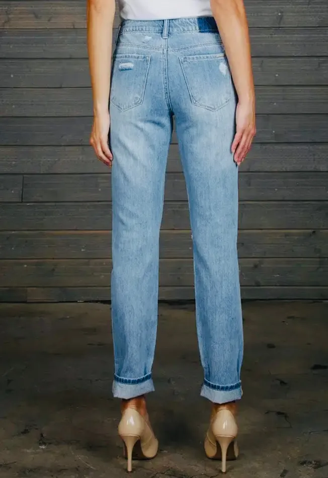 Earrings Vanilla Monkey High Rise Straight Jeans