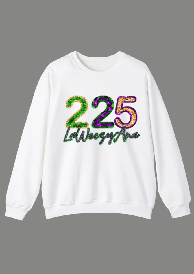 Get Signatured Earrings Mardi Gras Sweatshirt Get Signatured Earrings Mardi Gras Sweatshirt