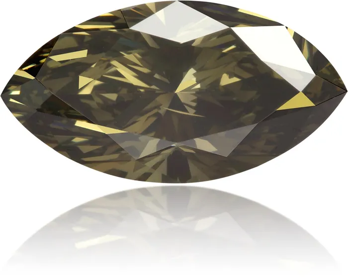 Langerman Diamonds Earrings Natural Brown Diamond Marquise 218 ct Polished
