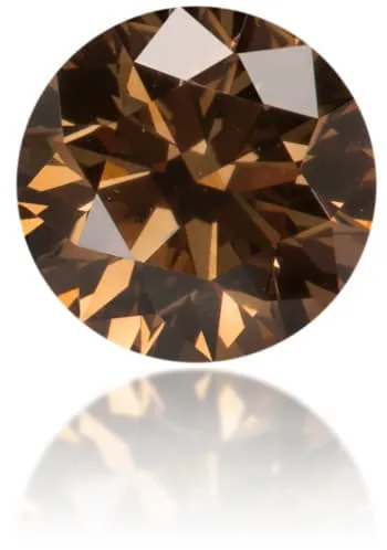 Langerman Diamonds Earrings Natural Brown Diamond Round 062 ct Polished