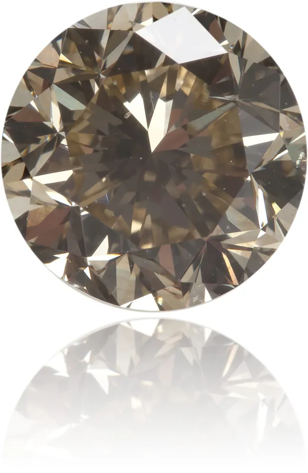 Langerman Diamonds Earrings Natural Brown Diamond Round 302 ct Polished