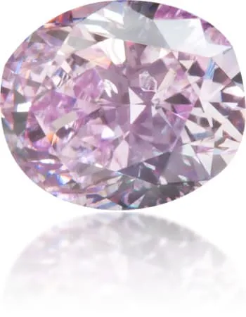 Langerman Diamonds Earrings Natural Purple Diamond Oval 035 ct Polished
