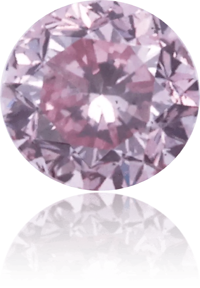 Langerman Diamonds Earrings Natural Purple Diamond Round 055 ct Polished