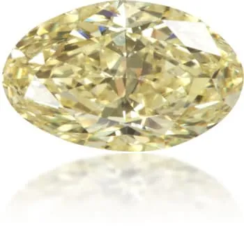 Langerman Diamonds Earrings Natural Yellow Diamond Oval 043 ct Polished