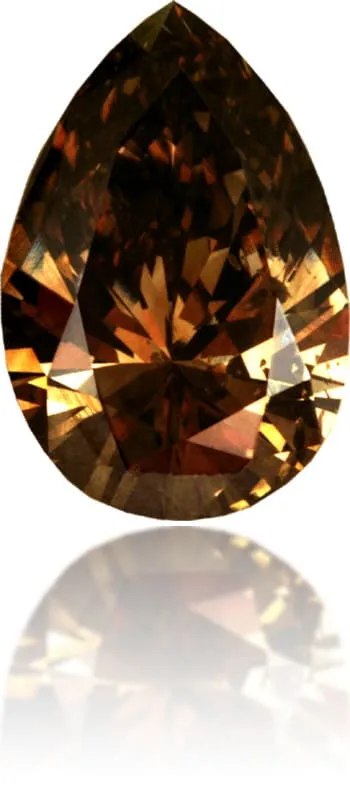 Langerman Diamonds Natural Brown Diamond Pear Shape 254 ct Polished Earrings Langerman Diamonds Natural Brown Diamond Pear Shape 254 ct Polished Earrings