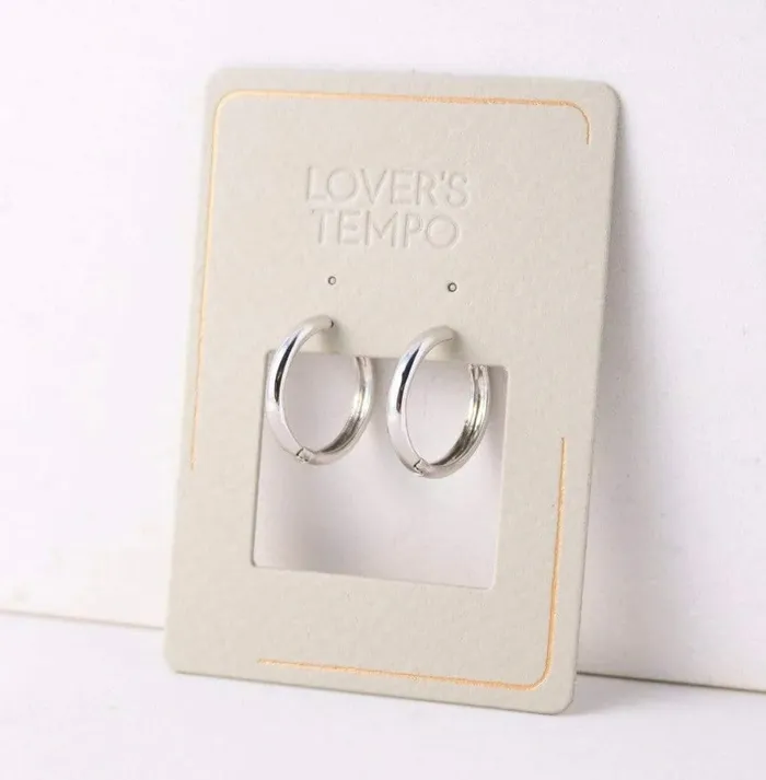Lovers Tempo Earrings Bea 20mm Hoop Earrings Silver