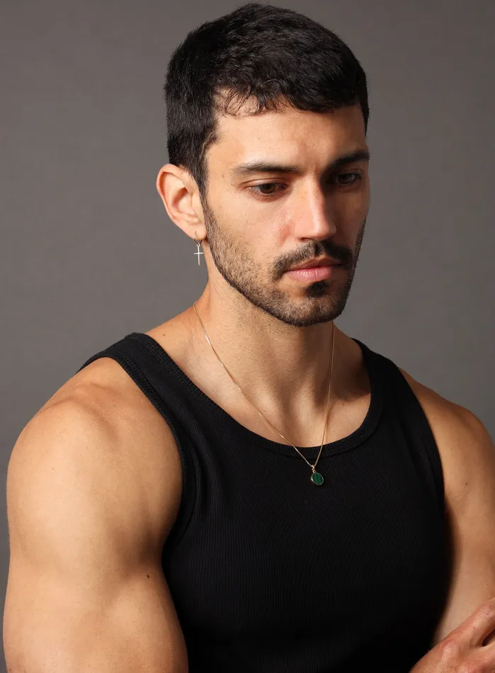 Malachite Gemstone Necklace WE ARE ALL SMITH Mens Jewelry Clothing Necklaces