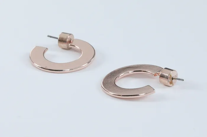 Millo Jewelry Earrings Small Flat Hoops Millo Jewelry Earrings Small Flat Hoops