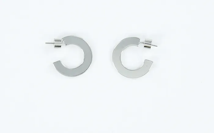 Millo Jewelry Earrings Small Flat Hoops Millo Jewelry Earrings Small Flat Hoops