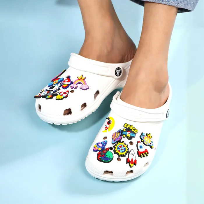 Necklaces Melbees by Yellow Chimes Shoe Charms for Kids Girls Teens Shoe Accessories Multi Design Shoe Decoration Charms Assorted Shoe Decor Charms for Clogs Unisex Pack of 20 Pcs Shoe Charms Yellow Chimes