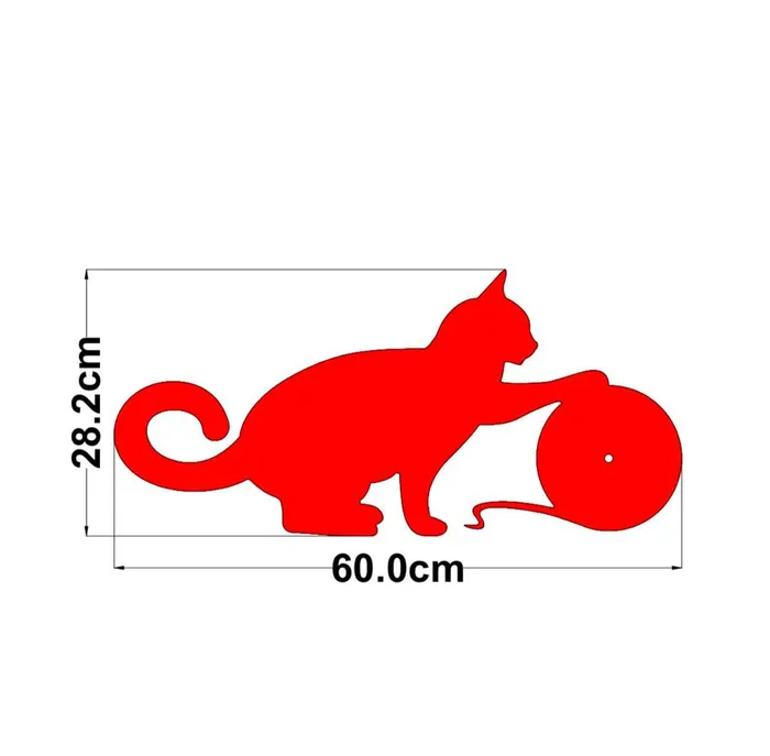 Necklaces Resin Art Hub MDF Cat Wall Clock Base 28260cm