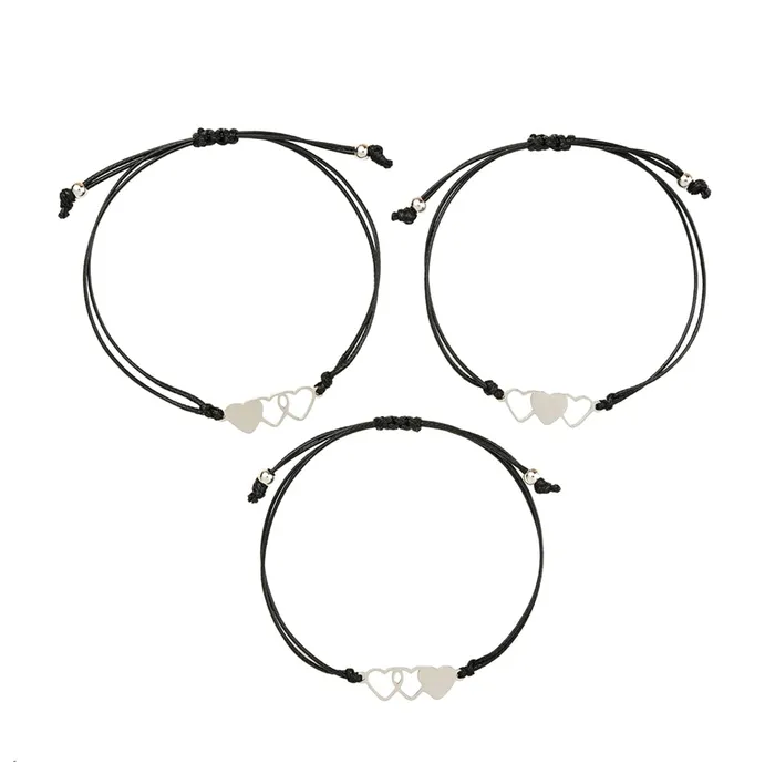 Necklaces Yellow Chimes Bracelet for Women and Girls Fashion Silver Sister Bracelets for Women Girls 3 Pcs Heart Shaped Best Sister Bracelets Set Gift for Sister Bracelets Combo Yellow Chimes Necklaces Yellow Chimes Bracelet for Women and Girls Fashion Silver Sister Bracelets for Women Girls 3 Pcs Heart Shaped Best Sister Bracelets Set Gift for Sister Bracelets Combo Yellow Chimes