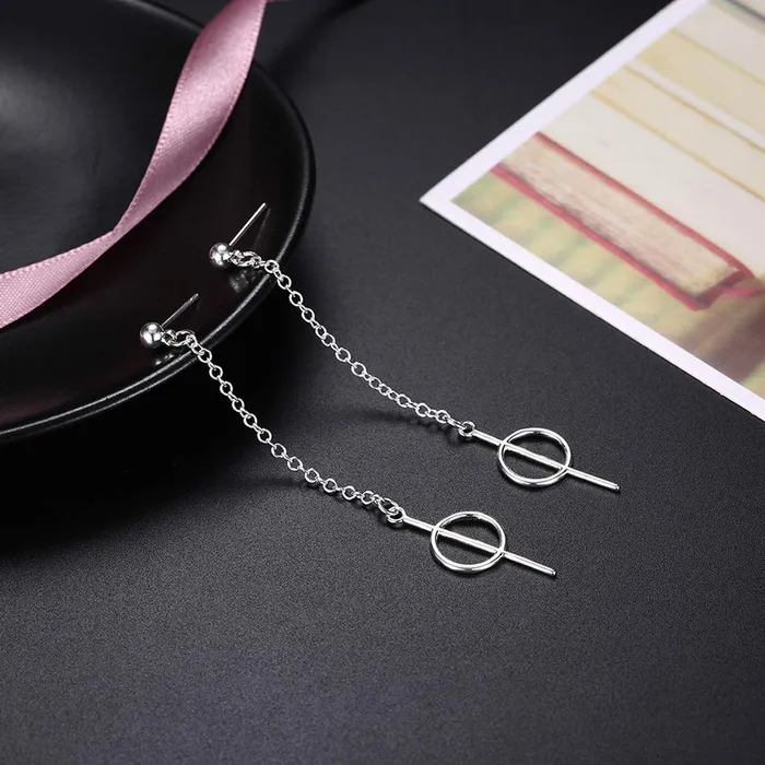 Necklaces Yellow Chimes Yellow Chimes Statement Thread Modern Alloy Drop Earring for Women Girls