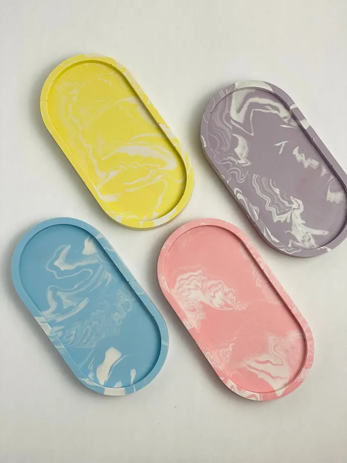 Oval Coaster Flexible Silicone Mold 2 style Resinarthub Earrings