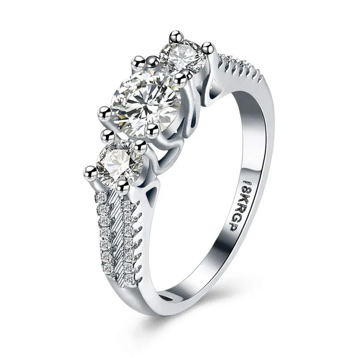 Rings Yellow Chimes Yellow Chimes Rings for Women White Crystal Ring Platinum Plated Crystal Ring for Women and GirlsSize US 8 Rings Yellow Chimes Yellow Chimes Rings for Women White Crystal Ring Platinum Plated Crystal Ring for Women and GirlsSize US 8