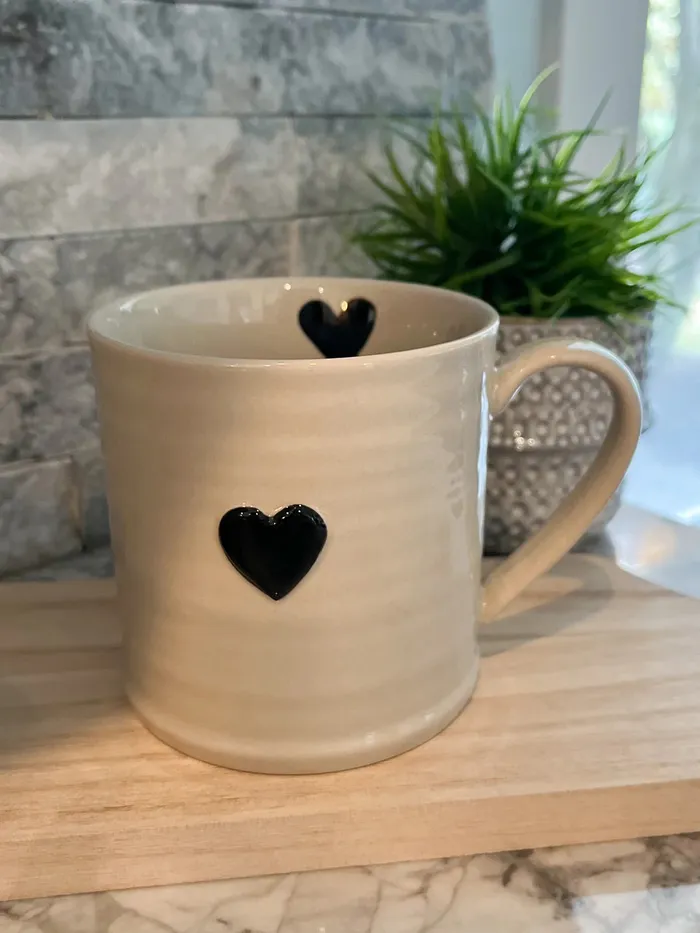 Sweetheart Mug Black Candlewick Gift Shop Rings