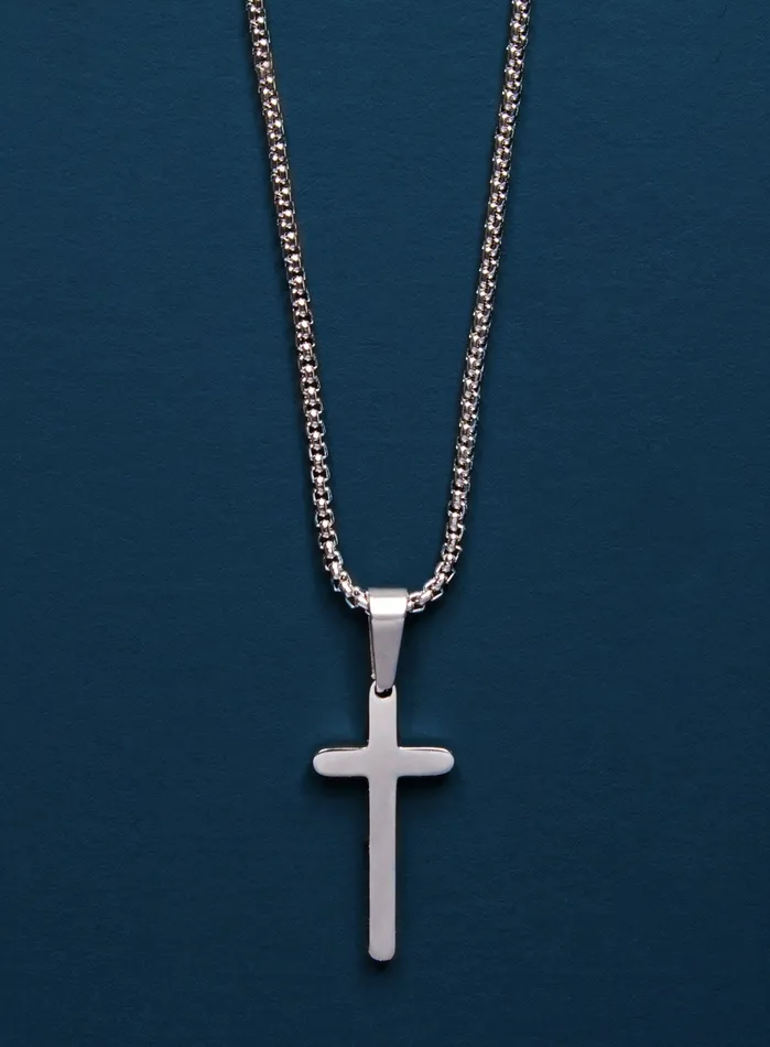 WE ARE ALL SMITH Mens Jewelry Clothing Necklaces Waterproof Small Rounded Cross Necklace WE ARE ALL SMITH Mens Jewelry Clothing Necklaces Waterproof Small Rounded Cross Necklace