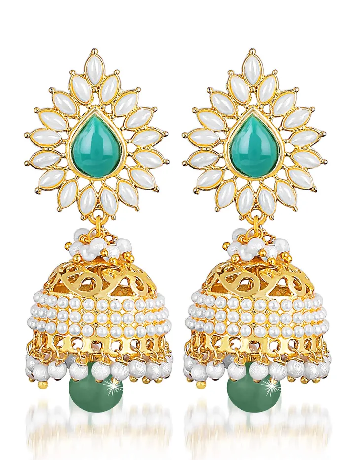 Yellow Chimes Bollywood Celebrity Party Wear Traditional Pearl Moti JhumkaJhumki Earrings for Women and Girls Green Yellow Chimes Earrings Yellow Chimes Bollywood Celebrity Party Wear Traditional Pearl Moti JhumkaJhumki Earrings for Women and Girls Green Yellow Chimes Earrings