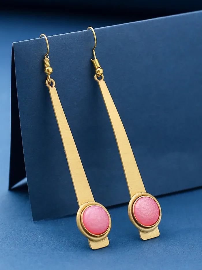 Yellow Chimes Dangler Earrings for Women Fashion Golden Women Earrings Gold Plated Long Dangler Earrings for Girls Birthday Gift for Girls Anniversary Gift for Women Yellow Chimes Earrings