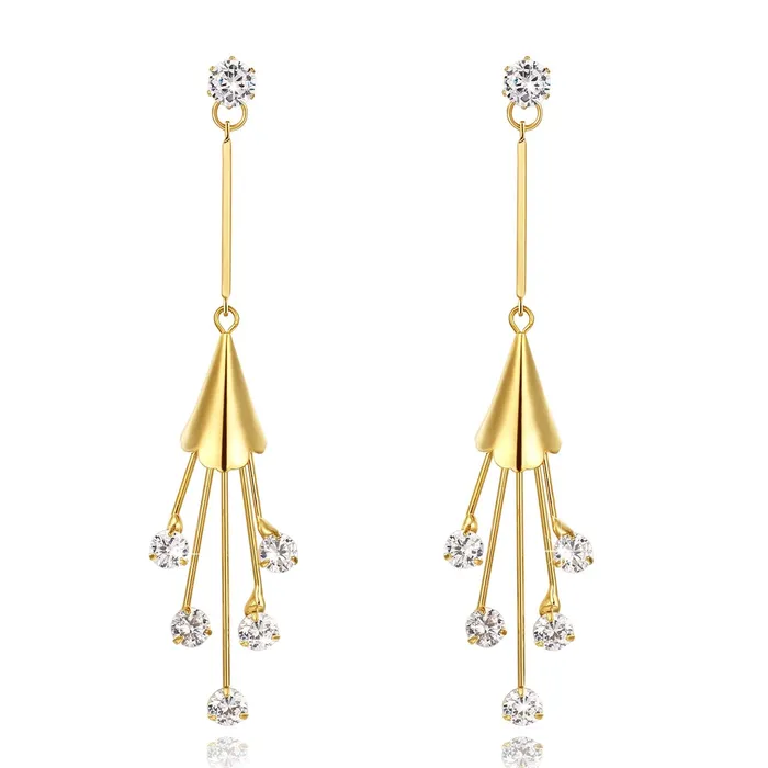 Yellow Chimes Earrings Yellow Chimes Moxie Collection Dangling Bell Designer Earrings for Women and Girls
