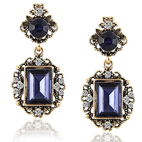 Yellow Chimes Elegant Antique Design Mehrunnisa Fashion Blue Crystal Drop Earrings For Women Earrings For Women And Girls Yellow Chimes Earrings Yellow Chimes Elegant Antique Design Mehrunnisa Fashion Blue Crystal Drop Earrings For Women Earrings For Women And Girls Yellow Chimes Earrings