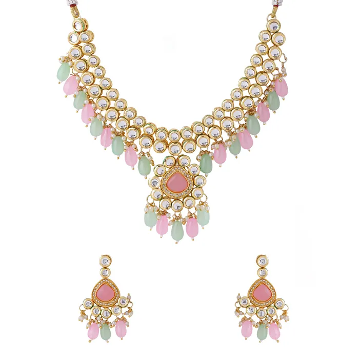 Yellow Chimes Jewellery Set for Women and Girls Kundan Necklace Set Gold Plated White Pearl Drop Kundan Choker Necklace Set Birthday Gift for girls and women Anniversary Gift for Wife Yellow Chimes Necklaces Yellow Chimes Jewellery Set for Women and Girls Kundan Necklace Set Gold Plated White Pearl Drop Kundan Choker Necklace Set Birthday Gift for girls and women Anniversary Gift for Wife Yellow Chimes Necklaces