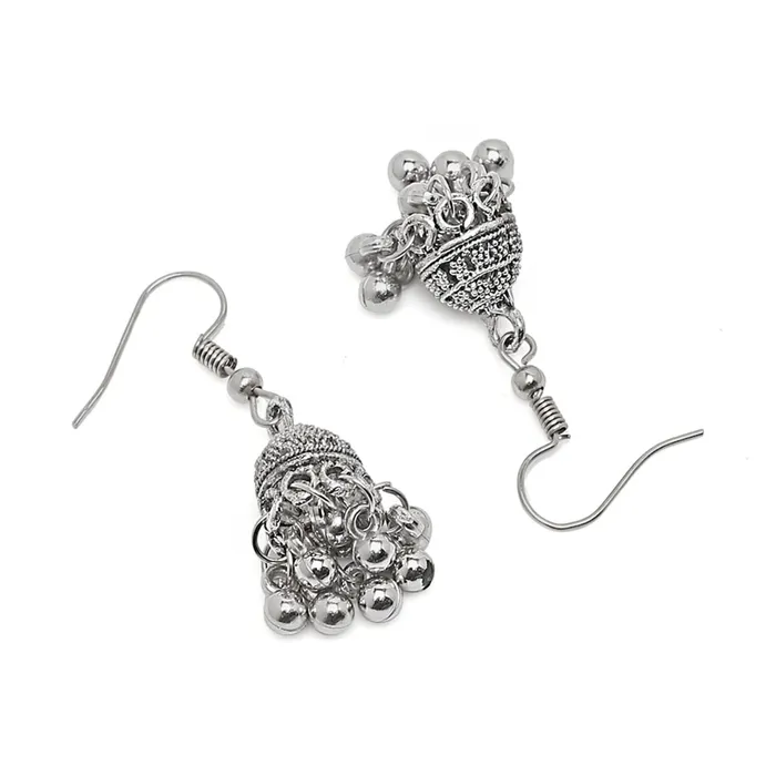 Yellow Chimes Necklaces Yellow Chimes Jewellery Set for Women and Girls Traditional Silver Oxidised Jewellery Set Silver Oxidized Necklace Set Birthday Gift For Girls Women Anniversary Gift for Wife