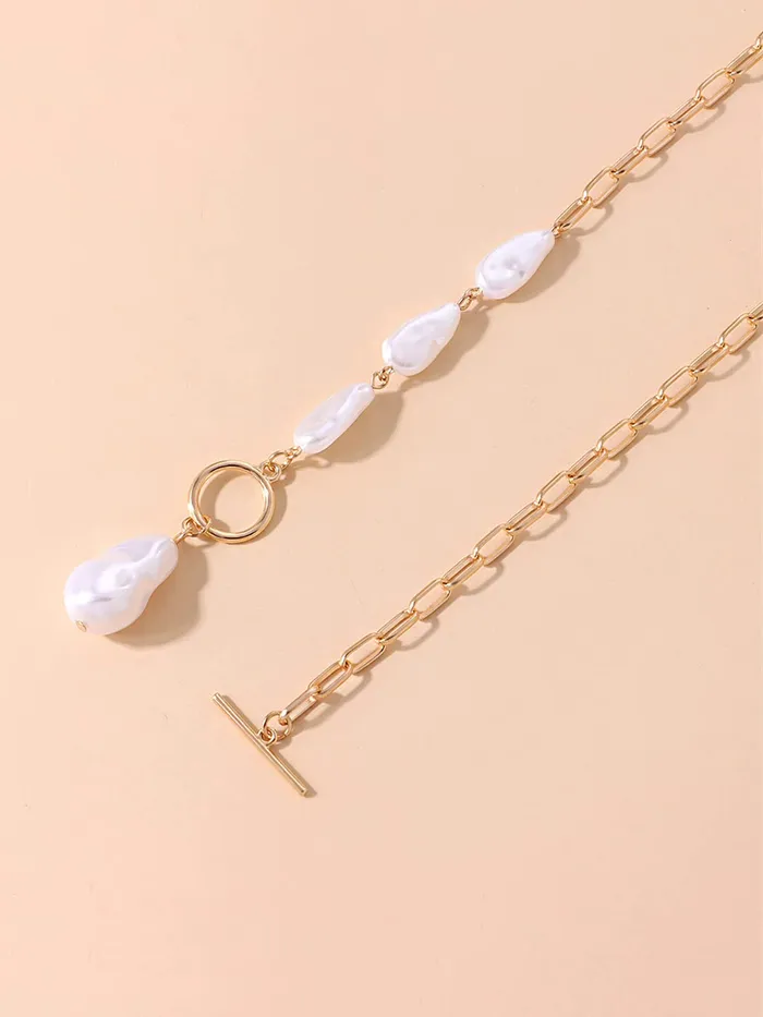 Yellow Chimes Necklaces Yellow Chimes Necklace for Women and Girls Pearl Necklace for Women Gold Plated Pearl Necklace for Girls Birthday Gift for girls and women Anniversary Gift for Wife