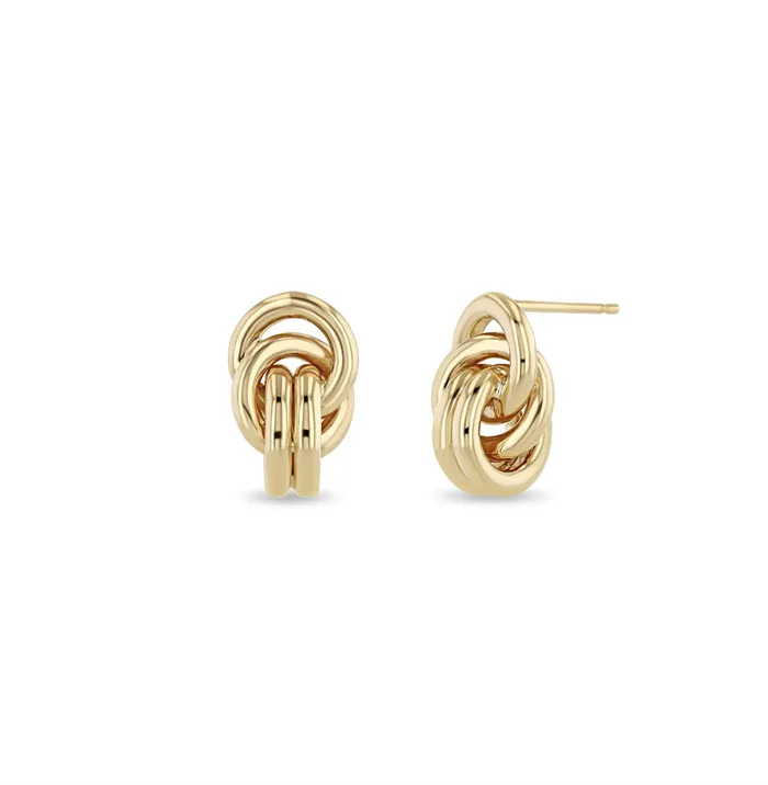 Zo Chicco Earrings 14k Double Linked Knot Drop Earrings